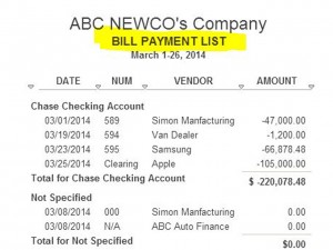 09-Bill Payment List